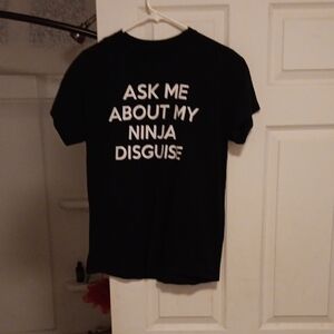 Black Graphic Tee - Ninja Disguise